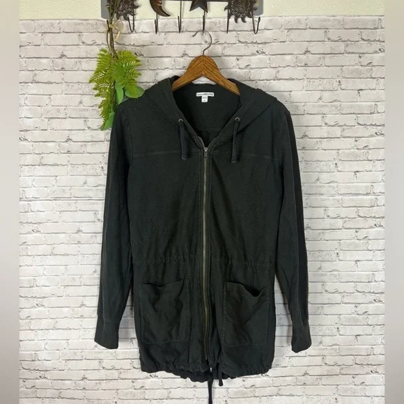 James Perse Faded Black Utility Field Jacket - Picture 1 of 5